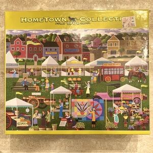 Hometown Collection “Fabulous Farmer’s Market” 1000 pc puzzle-❗️2 missing pieces